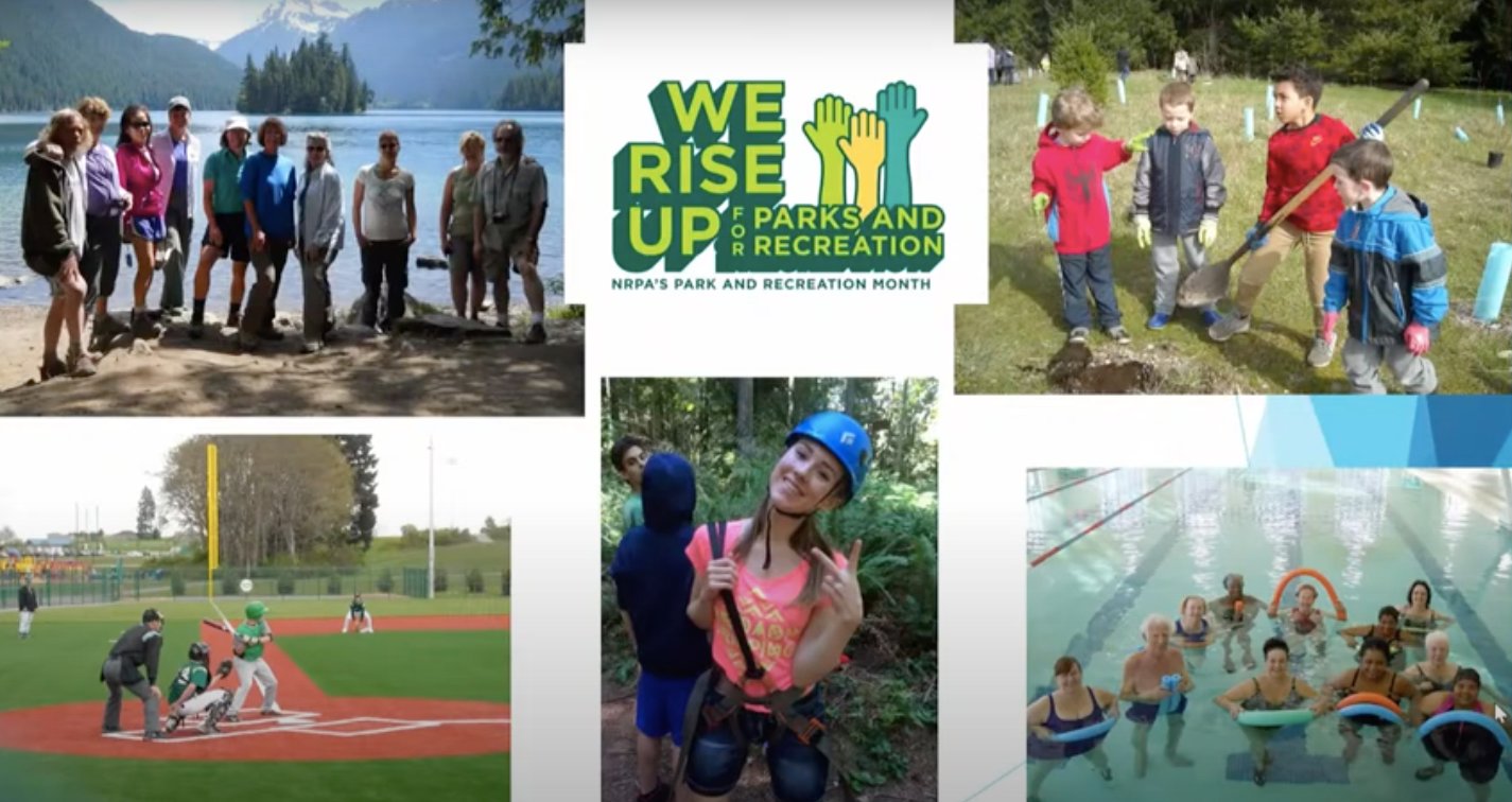 The City of Lacey proclaimed July as a month for Parks and Recreation with the theme “We Rise Up.”